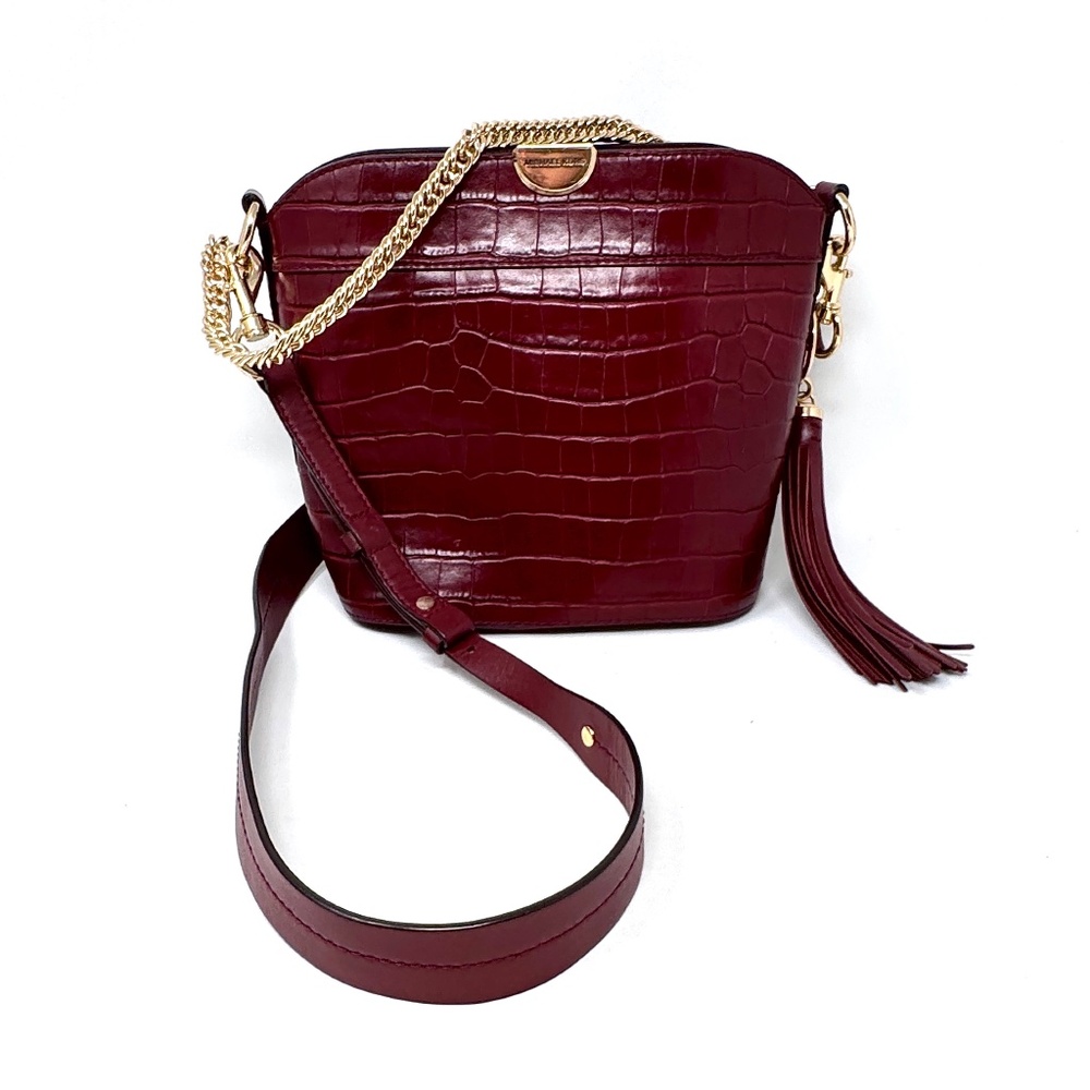 Michael Kors Bea Medium Crocodile-Embossed Bag